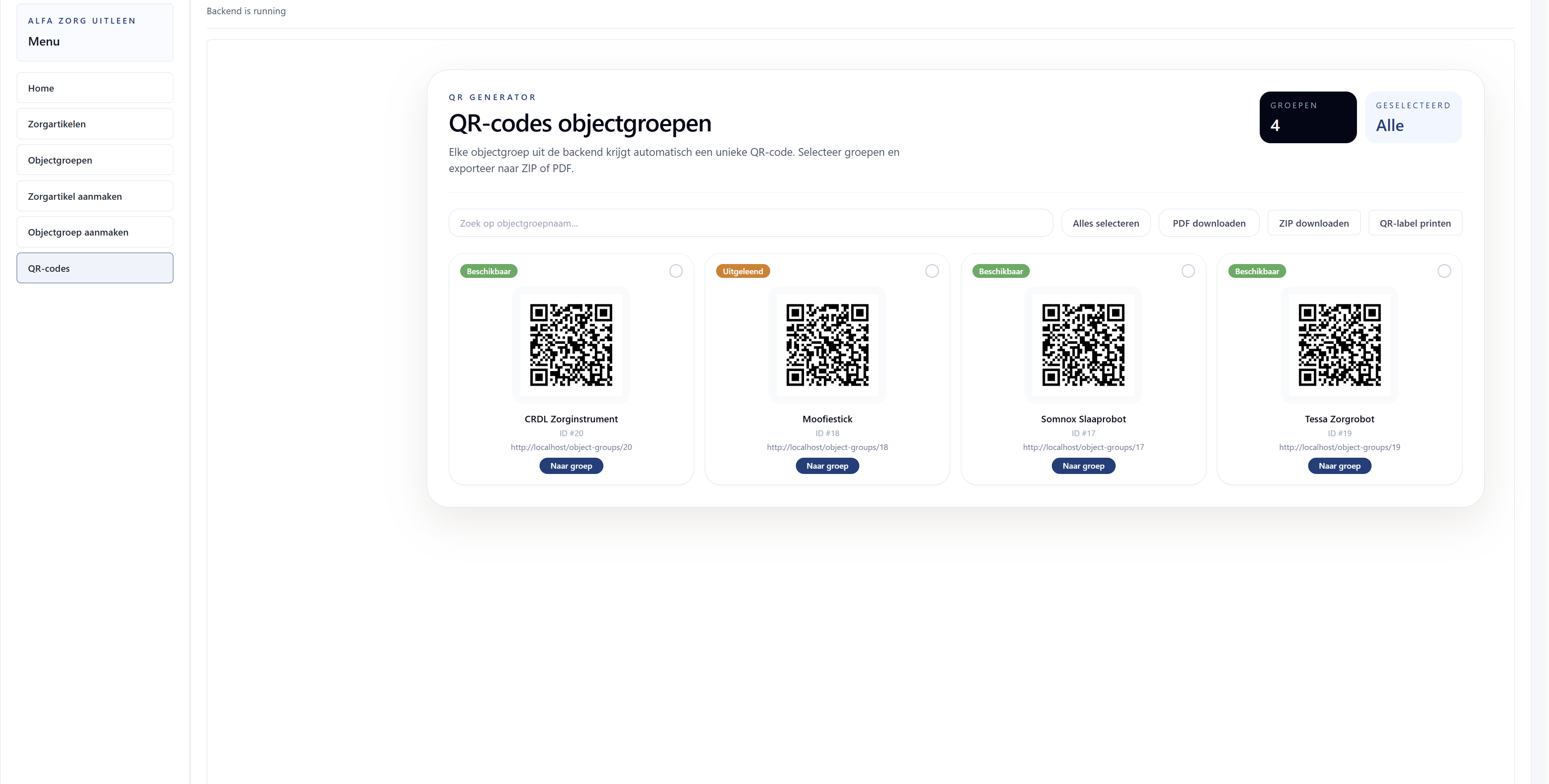 QR-code pagina alfa uitleen